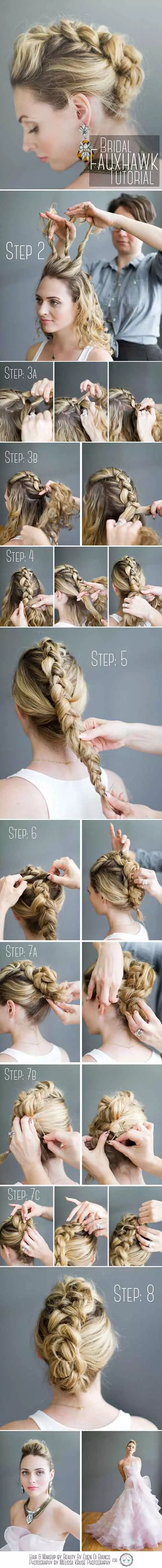 Updo Hairstyles - The Faux Dutch Braid Mohawk