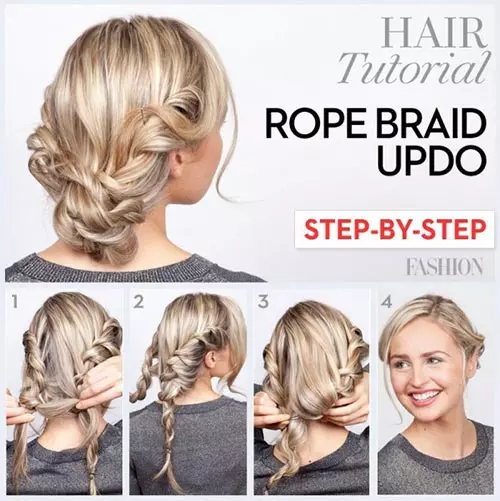 The Rope Braid Updo