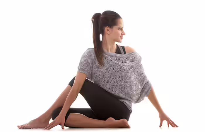 Morning Yoga For Weight Loss - Ardha Matsyendrasana (Half Lord Of The Fishes Pose) 3. Ardha Matsyendrasana (Half Lord Of The Fishes Pose)