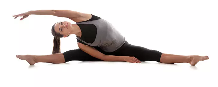  7. Upavistha Konasana (Seated Angle Pose)