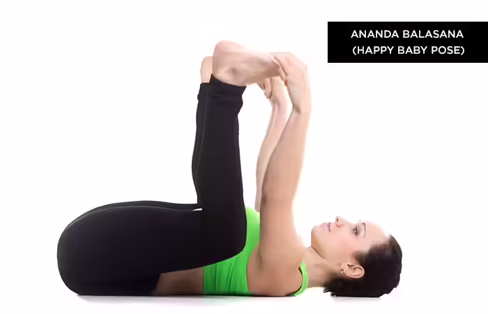 Yoga For IBS - Ananda-Balasana (Happy Baby Pose) Ananda-Balasana (Happy Baby Pose) -Yoga Poses For Irritable Bowel Syndrome