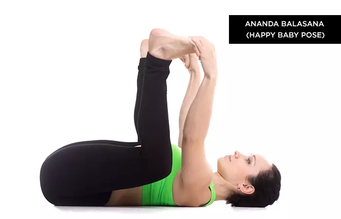 Ananda-Balasana (Happy Baby Pose) -Yoga Poses For Irritable Bowel Syndrome