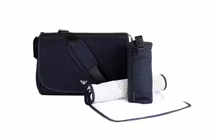 Designer Diaper Bags - Armani Junior Basic Nylon Diaper Bag