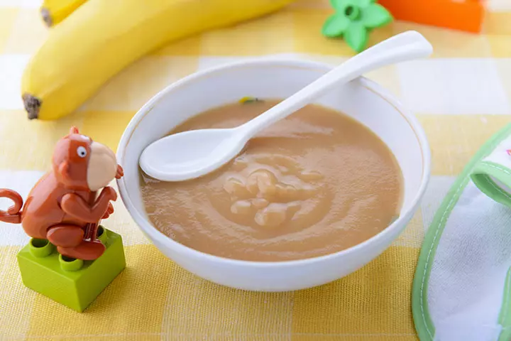 Banana And Papaya Baby Food