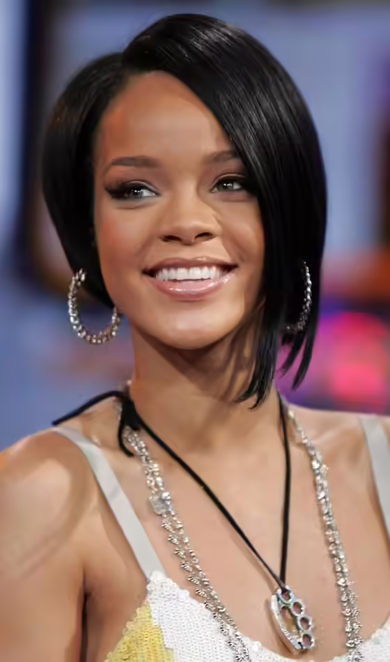 Rihanna Short Hairstyles - Blunt Angular Bob Blunt Angular Bob