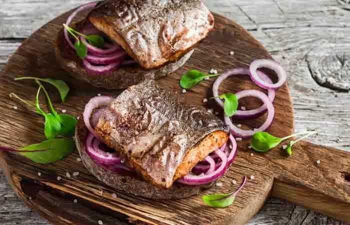 Fish Steak With Onions