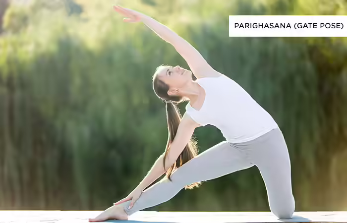 Yoga For IBS - Parighasana (Gate-Pose) Parighasana (Gate-Pose) - Yoga Poses For Irritable Bowel Syndrome