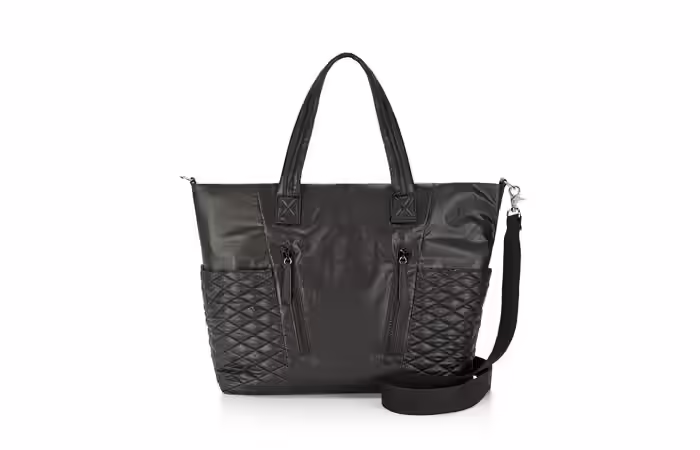 Designer Diaper Bags - Rebecca Minkoff Yoko Leather Trim Baby Bag