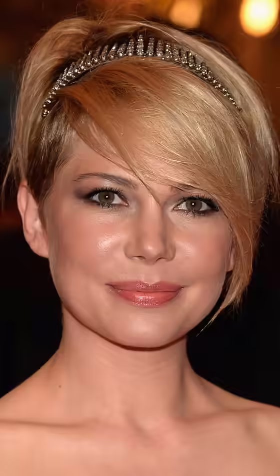 New Short Hairstyles - Side-Swept Fringe With Headband Side-Swept Fringe With Headband