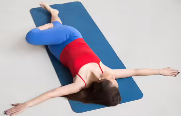 Yoga For Constipation - Supta Matsyendrasana Yoga-Asanas-That-Will-Help-You-Beat-Constipation5