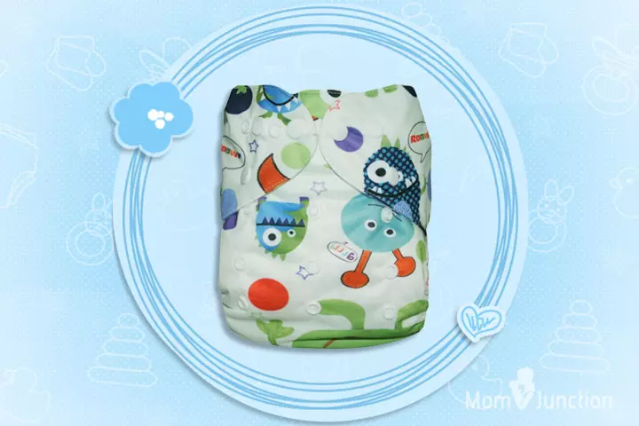 Alva Baby AI2 Print Reusable Washable Pocket Cloth Diaper Nappy + 2 Inserts S45