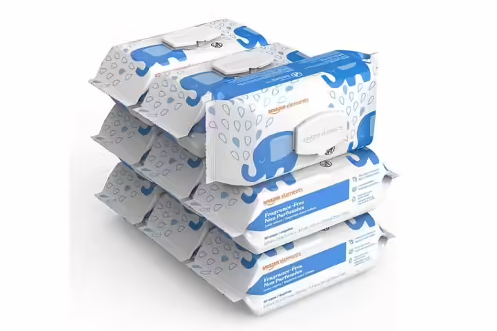 Amazon Elements Baby Wipes