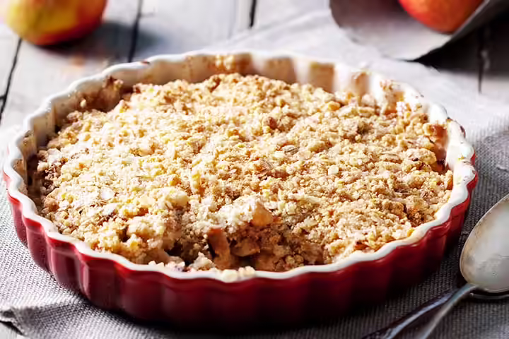 Winter Recipes For Kids-Apple And Date Crumble Apple And Date Crumble
