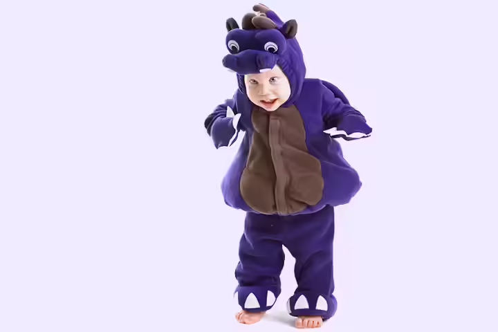 Homemade Baby Halloween Costumes-Baby Dragon Baby Dragon