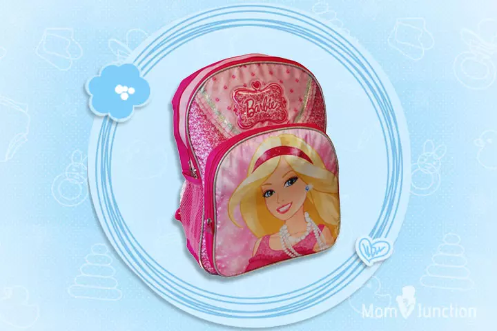 Barbie Printed Backpack In Pink