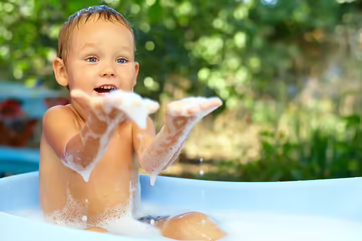Water Activities For Kids-Bath In The Outdoors Bath In The Outdoors