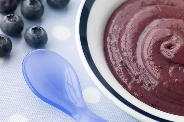 Blueberry applesauce