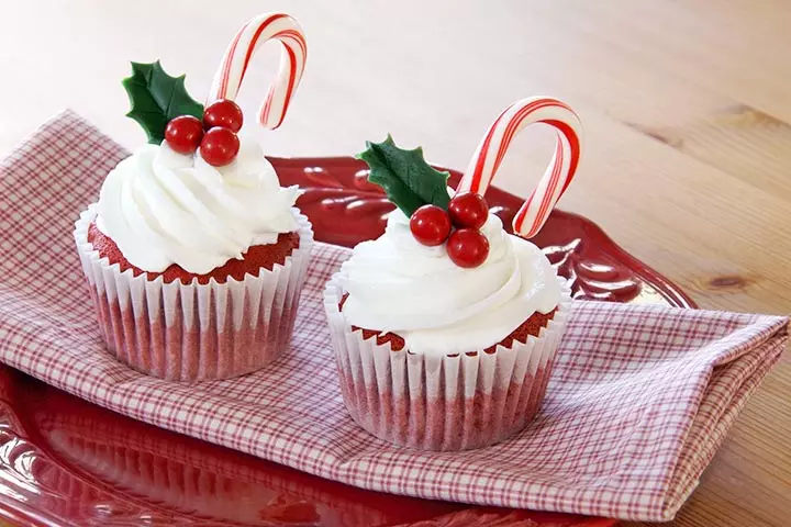 Candy Cane Cupcakes