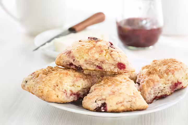 Breakfast Ideas For Kids On The Go - Cherry-Oat Scones Cherry-Oat Scones