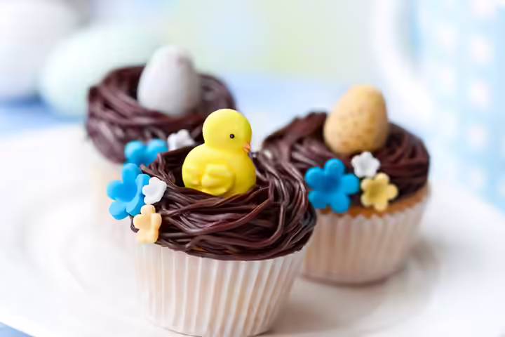 Chocolate Fudge Easter Cupcake Chocolate Fudge Easter Cupcake
