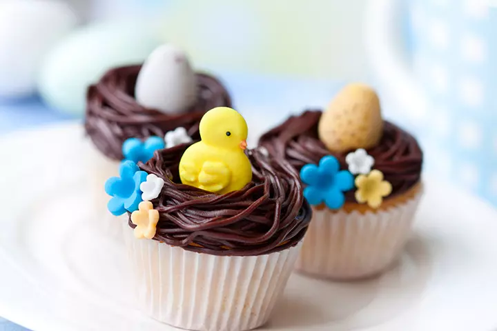 Chocolate Fudge Easter Cupcake