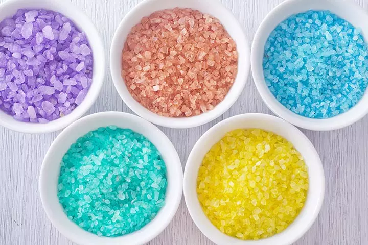 Colored Bath Salts