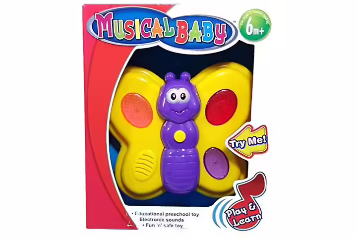 Cute Butterfly Musical Baby Toy (6 Months and Up) Cute Butterfly Musical Baby Toy (6 Months and Up)