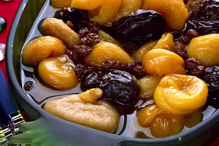 Winter Recipes For Kids-Dried Fruit Salad Dried Fruit Salad