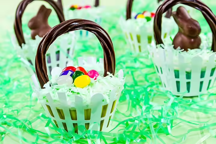 Easter Basket Cupcake Easter Basket Cupcake