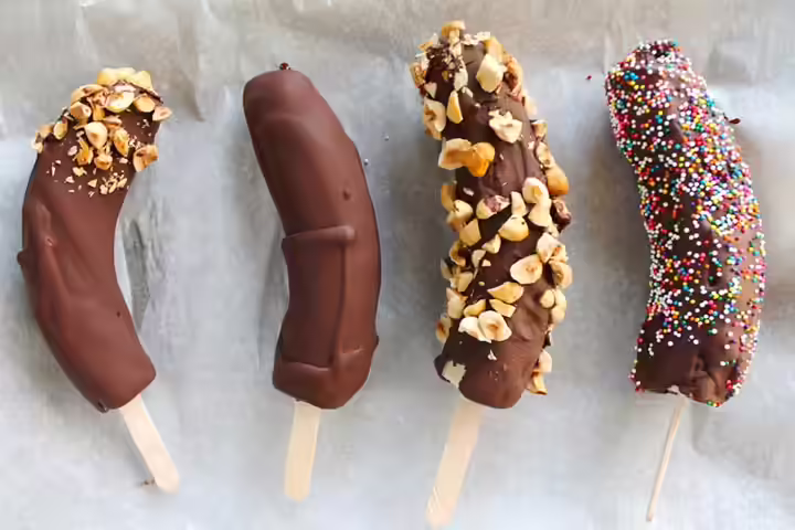 After School Snacks For Kids-Frozen Bananas Frozen Bananas