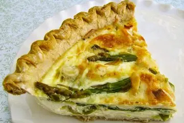 Leek, Asparagus And Spinach Quiche