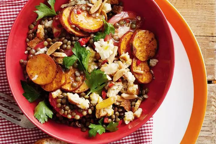 Lentil, Apple And Sweet Potato Salad