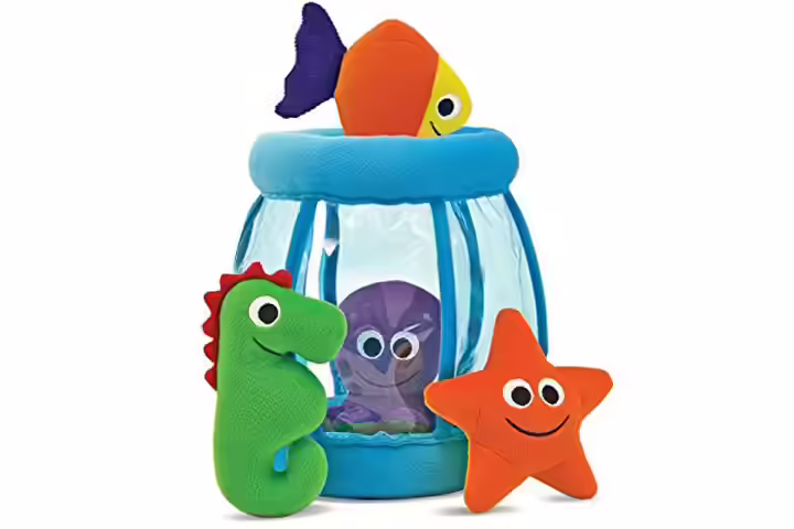 Melissa & Doug Deluxe Fishbowl Fill & Spill Soft Baby Toy Melissa & Doug Deluxe Fishbowl Fill & Spill Soft Baby Toy