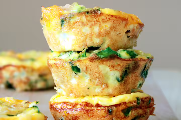 Breakfast Ideas For Kids On The Go - Mini Frittatas Mini Frittatas