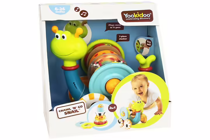 Musical Crawl N' Go Snail With Stacker Musical Crawl N' Go Snail With Stacker