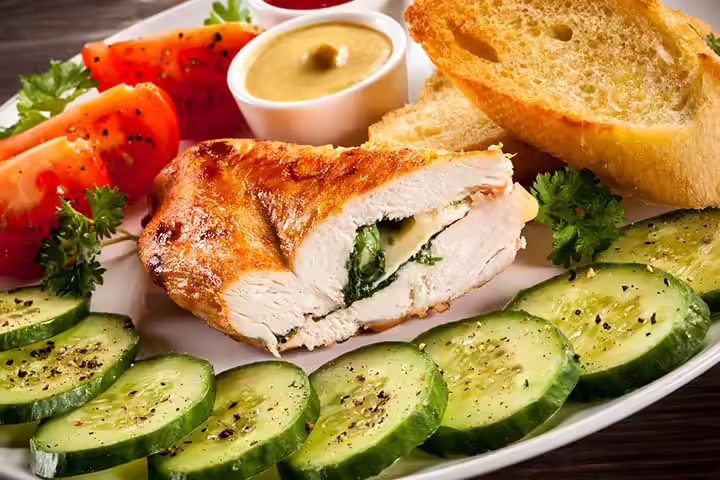 Easter Recipes For Kids - Mustard-Stuffed Chicken Mustard-Stuffed Chicken