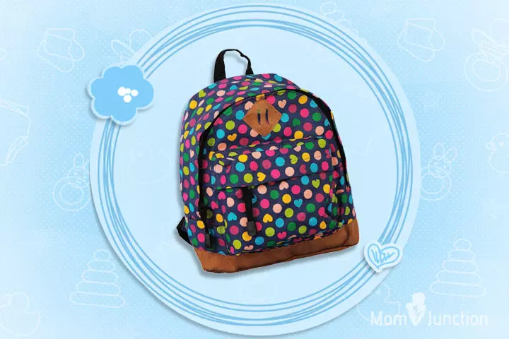 Ollington St. Collection Kids Backpack With Polka Dots