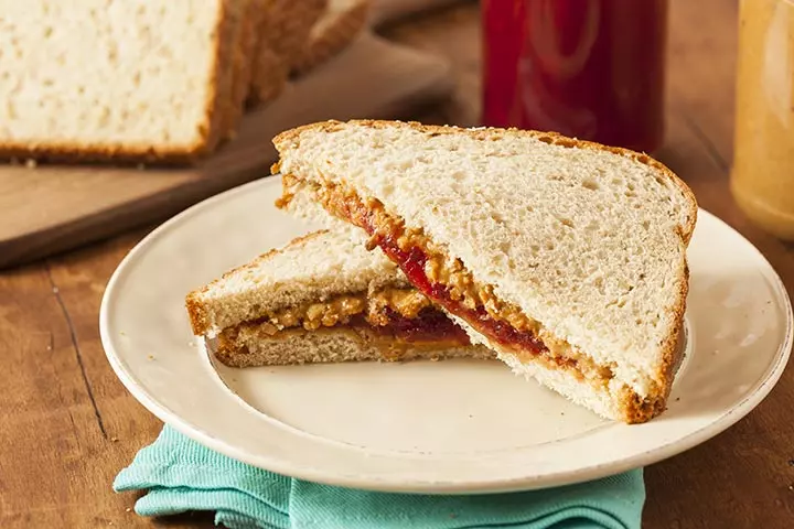 Peanut Butter And Jam Sandwich