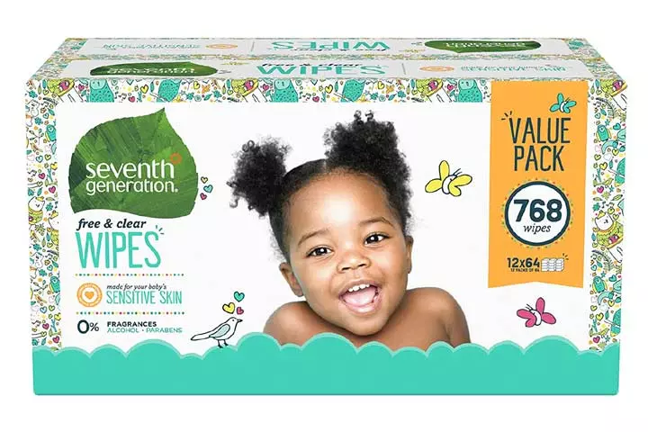 Seventh Generation Free And Clear Baby Wipes - Flip-top Dispenser