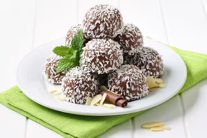 Christmas Recipes For Kids - Snowball Truffles Snowball Truffles
