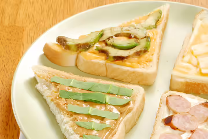 After School Snacks For Kids-Toast With Toppings Toast With Toppings