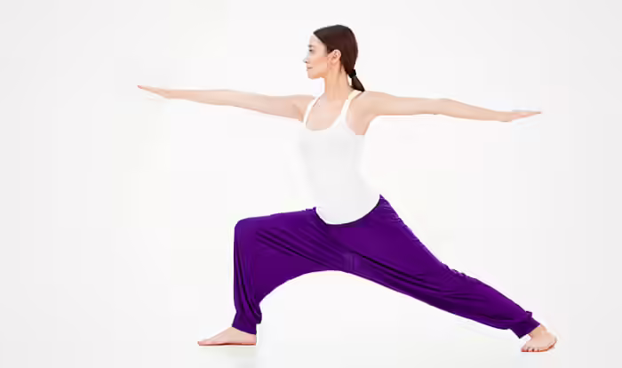 Yoga For Glutes - Warrior Pose Or Virabhadrasana Warrior Pose Or Virabhadrasana