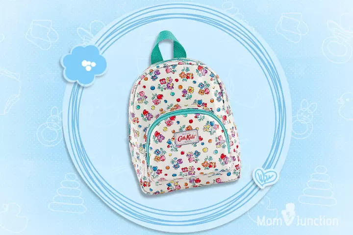 White And Blue Heart Print Backpack From Cath Kidston