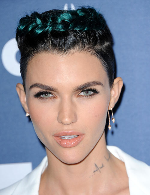 7. Braided Blue Highlights