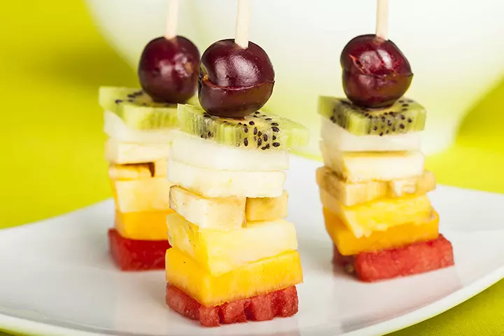 Apple And Pear Skewers