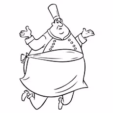 Auguste Gusteau Auguste Gusteau Coloring Page
