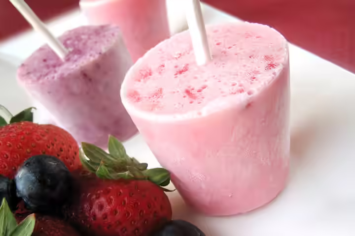 Fruit Snacks For Kids - Creamy Fruit Pops Creamy Fruit Pops