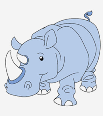 10 Cute Rhino Coloring Pages For Your Toddler_image