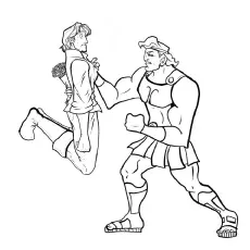 Hercules With Fynn Coloring Page to Print