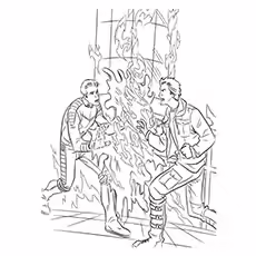 X-Men Coloring Pages - Ice Man Ice Man